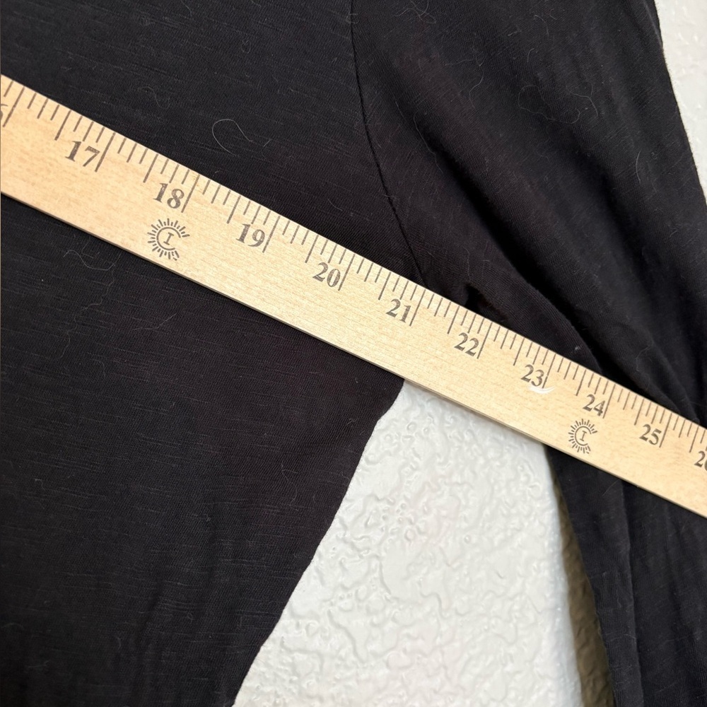 Lucky Brand Y2K long Sleeve embellishment v neck women top XL Black beads boho - Picture 4 of 10